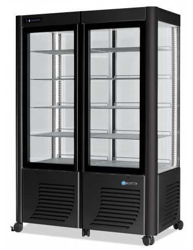 Refrigerated display case 800 liter ventilated - Rectangular shelves - Positive temperature