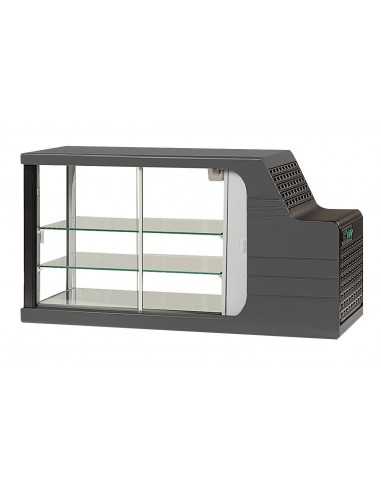 Counter display case 120 liter with shelves - Positive temperature