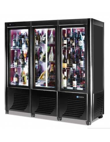 Vitrina de vino para 171 botellas - Temperatura +4 +15 °C - Ventilada