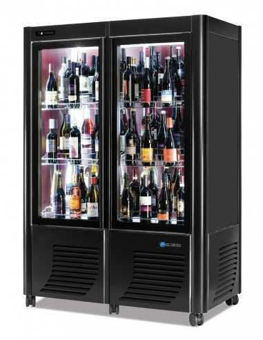 Vitrina de vino para 144 botellas - Temperatura +4 +15 °C - Ventilada