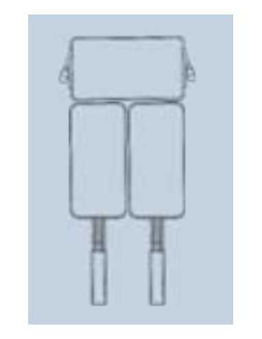 Combinazione n°3 cestelli  - Dimensioni 1 x cm 16 x 29 x 21.5 h + 2 x cm 14.5 x 29 x 21.5 h