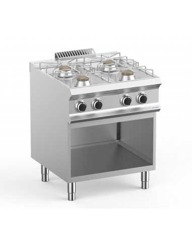 Cocina de gas - N. 4 fuegos - Cm 70 x 73 x 85 h