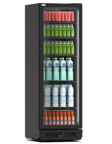 Refrigerated display case with glass door - Capacity 365 liters - cm 59 x 62.9 x 181.7 h