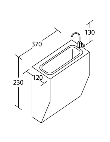 External washer with tap - Model Carisma - Primera