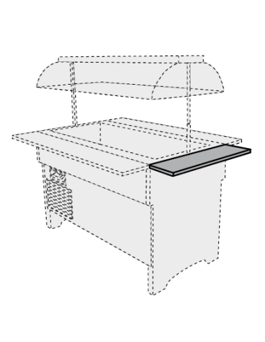 Kit de soporte de placa corta RAL - 750 mm