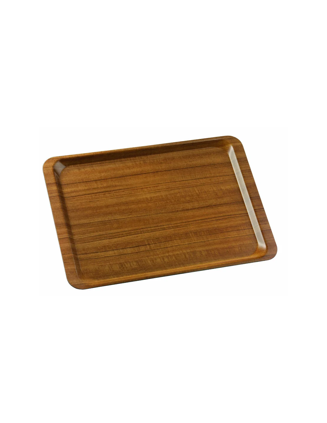 Bandeja rectangular de madera y melamina 43 x 29 cm para servir