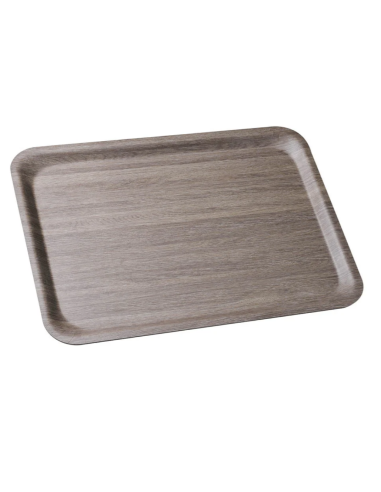 Vassoio laminato plastico - Opaco - Rettangolare - N. 40 pezzi - cm 37.8 x 26.6