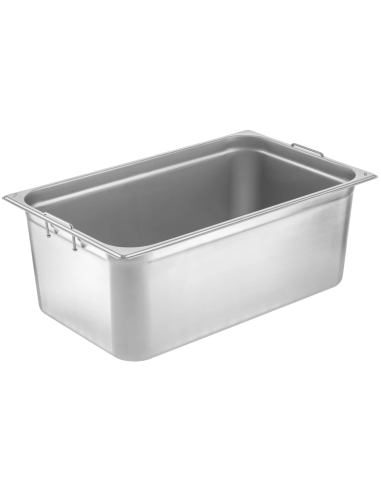 Container - Stainless steel - Retractable handles - Gastronorm 1/1 H 15