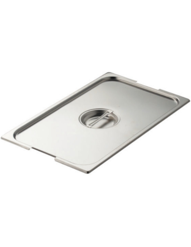 Coperchio - Acciaio inox AISI 304 - Spacco per maniglie - Dimensioni GN 2/3