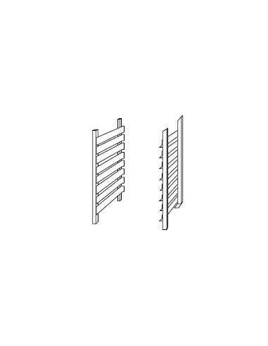 Wall mounted stand - 5 Ties