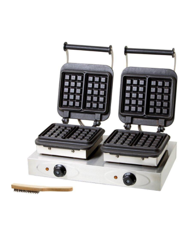 Professional waffle maker for 2 waffles "Brussels"