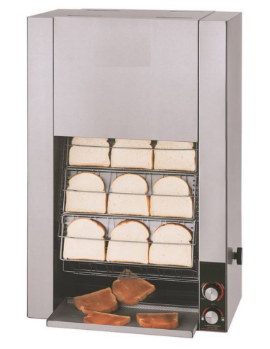 Professional vertical belt toaster - Production 720-1000 slices/h