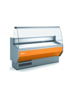 Food counter with curved glass - Static - cm 152.5 x 80 x 123 h