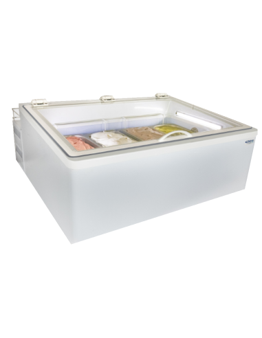 Banco gelateria - Vaschette 4 x 5 lt o 8 x 2.5 lt - cm 85 x 81 x 37.3 h