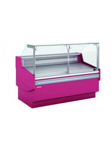 Food counter with straight glass - Ventilated - cm 152.5 x 121.5 x 123 h