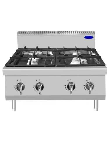 Cucina a gas 4 fuochi - Da banco - cm 80 x 70 x 54.7 h