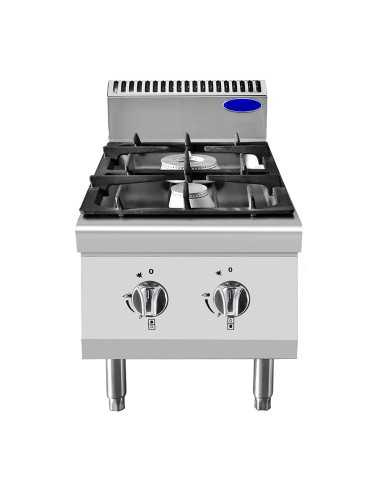 Cucina a gas 2 fuochi - Da banco - cm 40 x 70 x 54.7 h