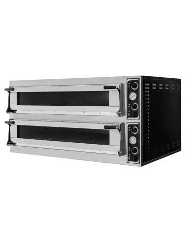 Horno eléctrico - mecánico - N°6+6 pizzas Ø 40 - cm 150 x 108 x 74,5 h