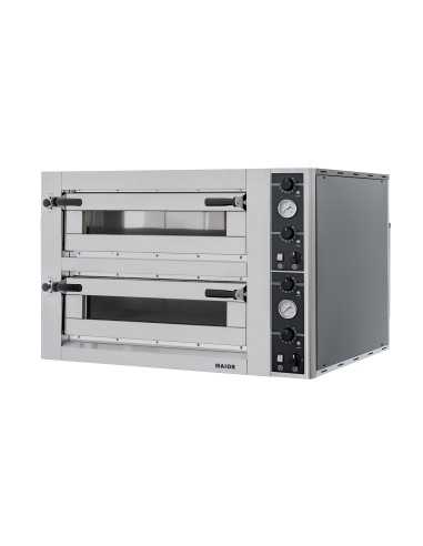 Electric oven for 4+4 pizzas - Digital - cm 110 x 100 x 80h