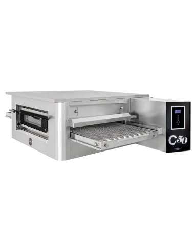 Horno de túnel eléctrico para 86 pizzas/h - cm 186 x 121 x 50 h