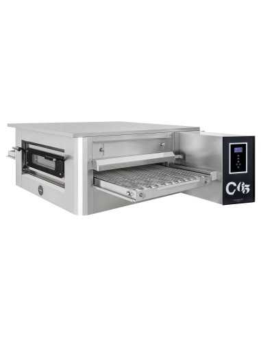 Electric tunnel oven for 137 pizzas/h - cm 207 x 132 x 56 h