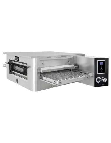 Gas tunnel oven for 86 pizzas/h - cm 186 x 120 x 50 h