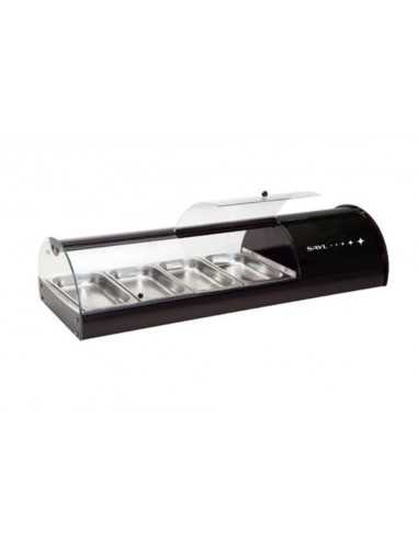 Vitrina refrigerada - N. 4 x GN 1/3 - Cm 108.5 x 39.5 x 24.5 h