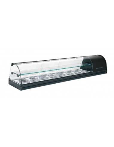 Refrigerated display case - N°8 x GN 1/3 H 40 - Cm 178.8 x 39.5 x 36 h