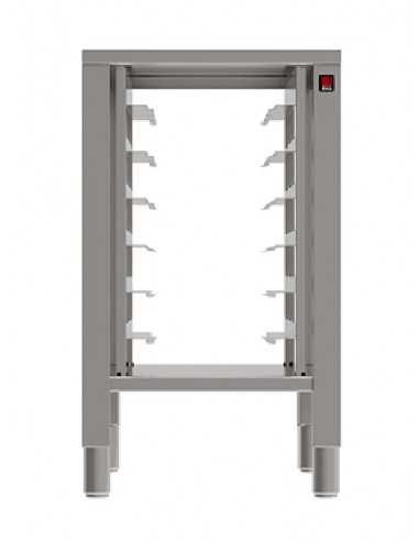 Fixed table - Acciaio inox AISI 430 - With supports - Dimensions cm 50 x 55.6 x77h