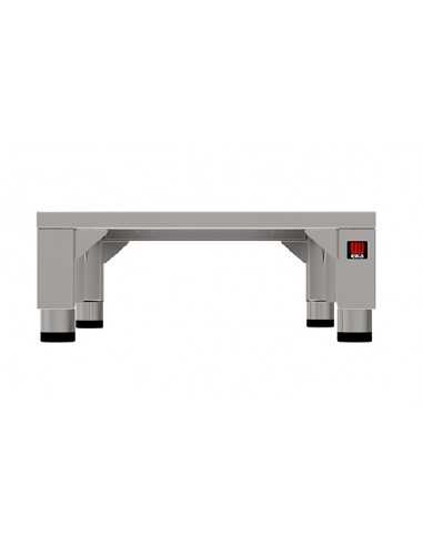 Fixed table - Acciaio inox AISI 430 - For overlapping furnaces - Dimensions cm 50 x 55.6 x22h