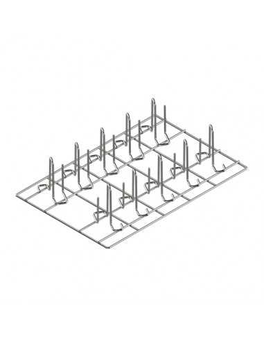 Griglia in AISI 304 per cottura verticale polli n° 10 cm 60 x 40 x 14.81