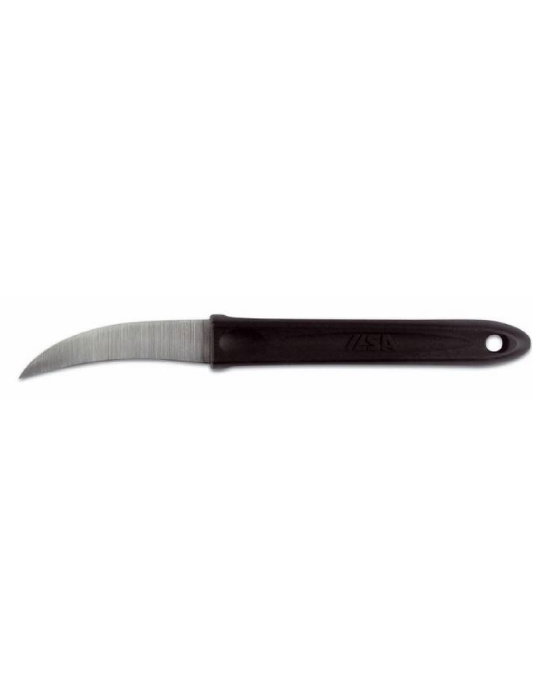 Curved paring knife