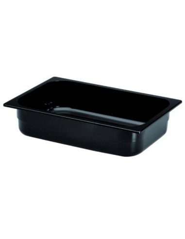 Container - Black polycarbonate - Dimensions cm 36 x 16.5 x 12 h