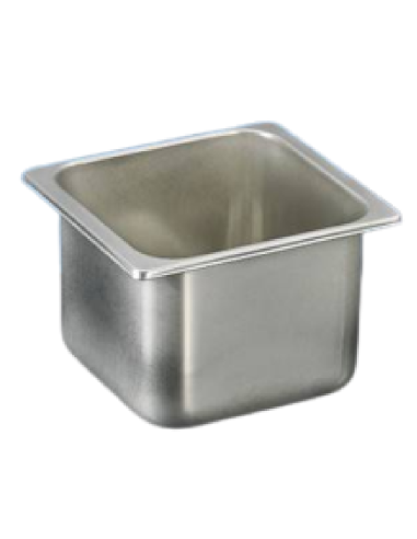 Contenitore - Acciaio inox - Dimensioni cm 18 x 16.5 x 12 h