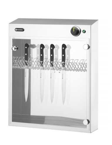 UV knife sterilizer usable up to 14 knives