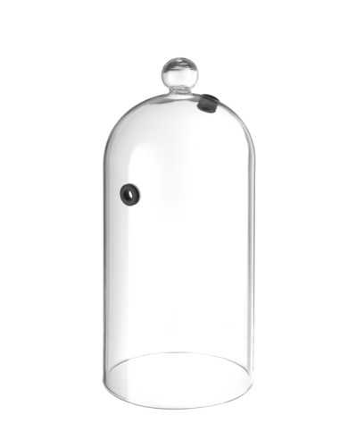 Campana di vetro per cocktail - Con sfiato - In vetro borosilicato - mm Ø 130 x 282