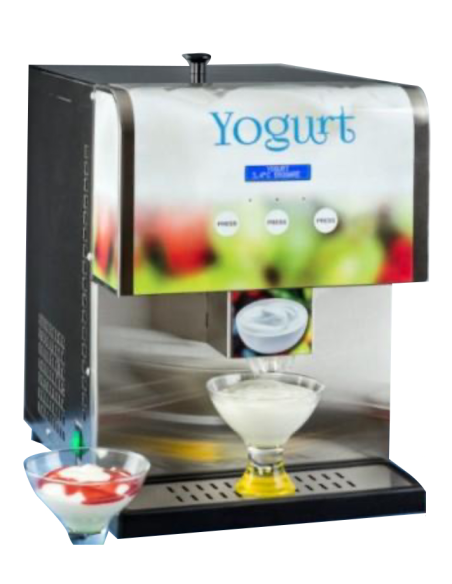 Yogurt dispenser outlet