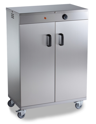 Hot cabinet - Capacity 120 dishes x Ø 32 cm - cm 69.8 x 45.4 x 93.6 h