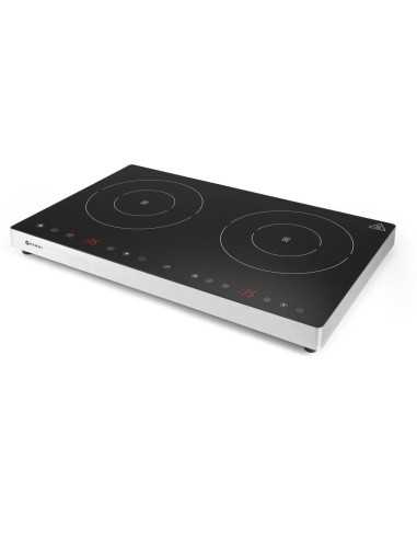 Glass-ceramic induction plate - cm 60.8 x 37 x 6.1h