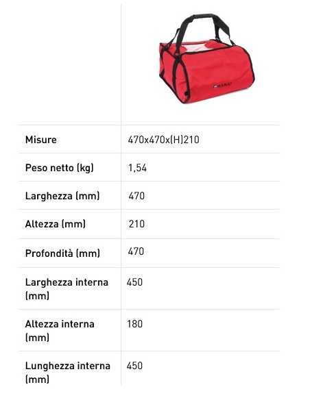 Borsa per pizza - Mod. BPR-45