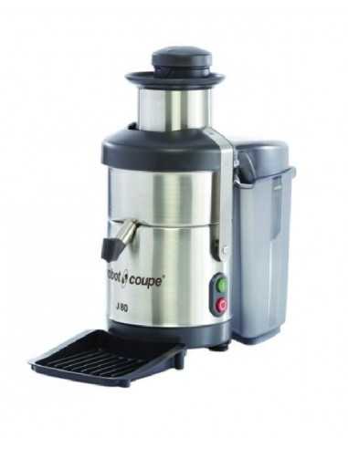 Extractor de jugo automático 120 litros por hora en acero.