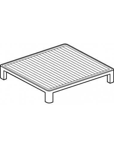 Striped plate for round-table grill- Dimensions cm. 35x 27