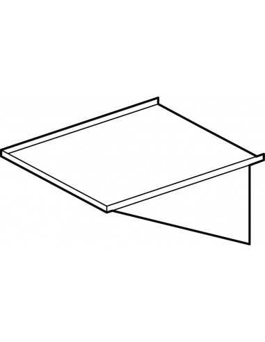 Diapositiva de acero inoxidable F45-Dimensiones cm. 38x 75x 27h