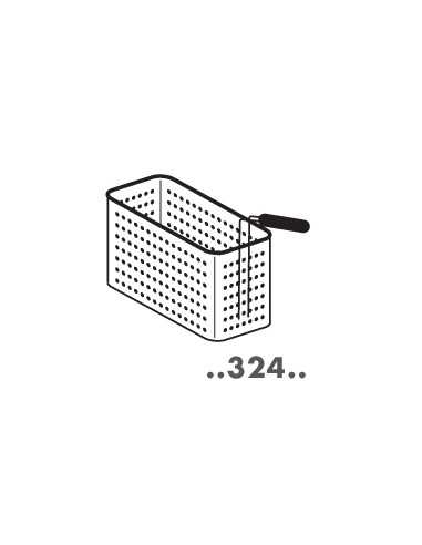 Basket 1/2 FOR CP-74/78-Dimensions cm. 14x 32x 20h