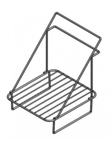 Grid support baskets with hook for-74/78-Dimensions cm. 30x 33x 41h