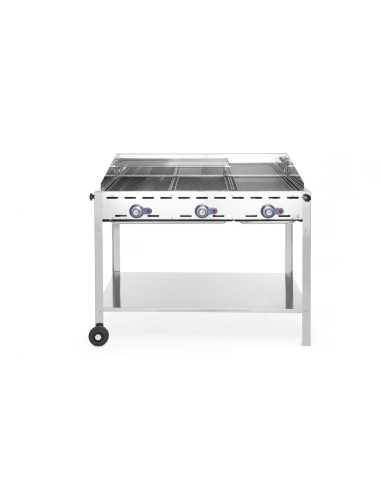 Barbacoa de gas - 3 quemadores - mm 1078 x 612 x 825h