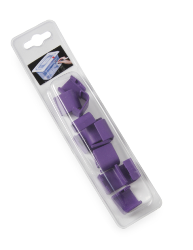 Clips lids - Porpora - For Gastronorm containers HACCP - 12 pieces