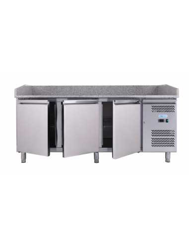 Pizza counter 3 door - cm 202 x 80 x 100 h