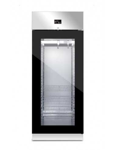 Aging display case 625 litre - 150kg - Black profiles - cm 75 x 85 x 208 h