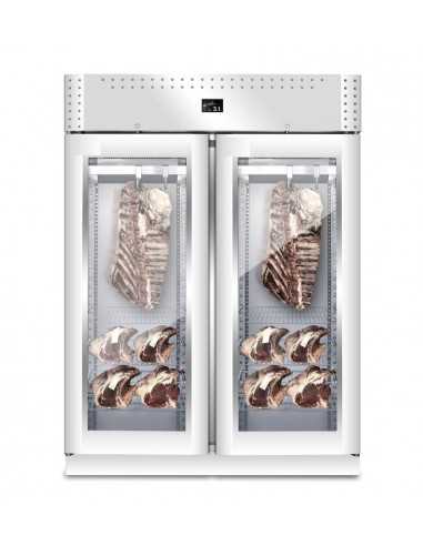 Aging display case 1365 liters - 300kg - Stainless steel - cm 150 x 85 x 208 h